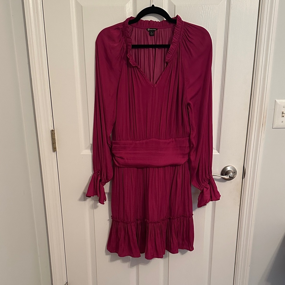 Versona Fuchsia Long Sleeve Dress